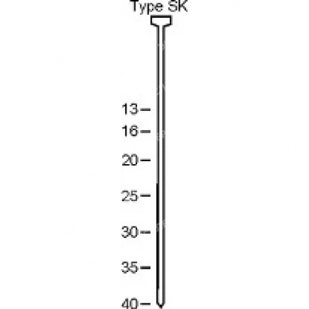 Гвозди с потайной головкой тип SN 116 NK 16мм 1000шт SCHNEIDER C 520012